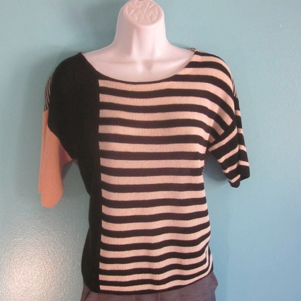 Sonia by Sonia Rykiel Striped Knit Sweater Top Womens Size M